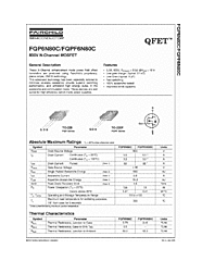 DataSheet FQP6N80C pdf